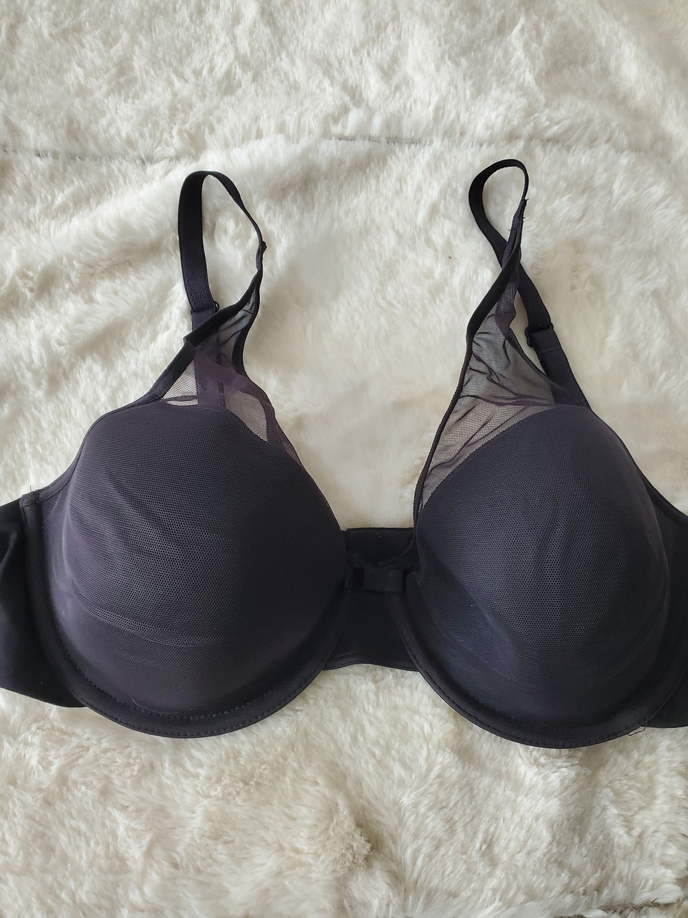 Wonderbra Everyday Support Black Underwire T-Shirt Bra 36C